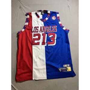 Los Angeles Victorious 213 Basketball Jersey Mens XXL Red White Blue Sleeveless